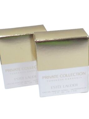 ESTEE LAUDER PRIVATE COLLECTION TUBEROSE GARDENIA EAU DE PARFUM SPRAY 0.14OZ 2pc